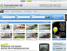 Tablet Screenshot of koordinater.se